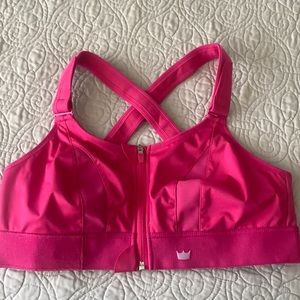NWOT pink high support sports bra